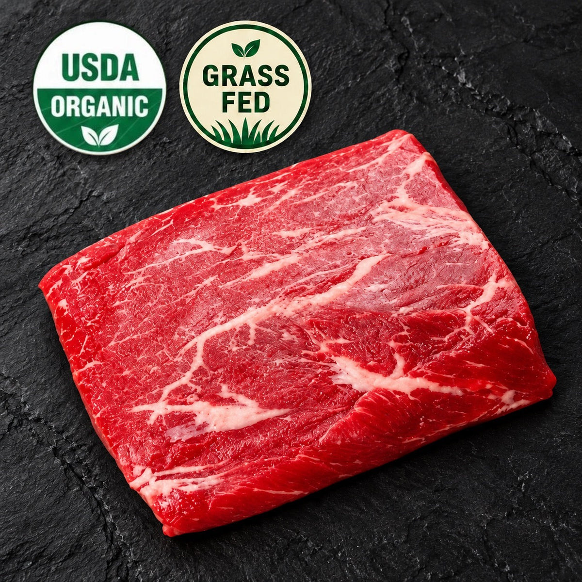Organic Flat Iron Steak, Grass Fed