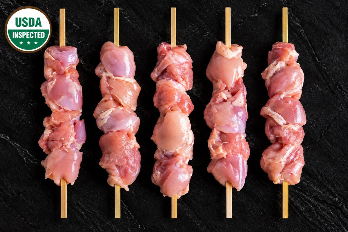 Chicken Thigh Skewers (Pargiot), Plain